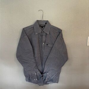 Stetson Men's Black Patterned Button Down Shirt